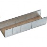 Aluminium mitre box 45°, 90° and 135° 245x60x45mm