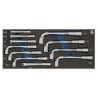 Open pipe socket wrench set 11pcs 8-19mm 1/3...