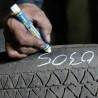 Markal Tyre Marque WHITE 12,7 mm