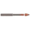 Glass and tile drill bit with 2 cutting edges,...