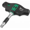 Wera 411 A RA ratcheting T-Handle for 1/4" sockets