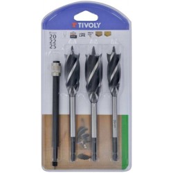 Wood drill bits with 4...