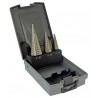 HSS Step drill set, 3pcs, 4-12mm / 4-20mm / 4-30mm