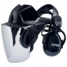 Faceguard Uvex Pheos with hearing protection...