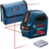 Līniju lāzers Bosch GLL 2-10, ± 0.3 mm/m, 10 m