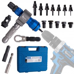 Rivet gun for plain and...