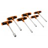 T-shaped wrench set, 6pcs, 5-6-7-8-10-13mm