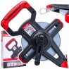 Tape measure 100m steel TVARDY