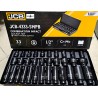 Impact socket set 1/2 8-32mm long+short JCB 33pcs