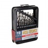 Drill set for metal 1-10mm 19pcs RISS-France