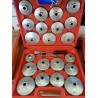 Set of heads for oil filters 1/2 aluminum.