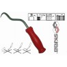 Hook for tying reinforcement