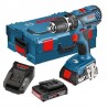 Cordless screwdriver BOSCH GSB 18V-2-Li 2x2.0Ah