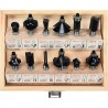 Wood milling cutter set 12pcs. 8mm shank.