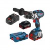 Cordless screwdriver 85Nm BOSCH GSR 18-85C 2x5.0Ah