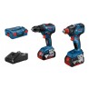 Cordless screwdriver set GSR 18V+GDX 18V-200...